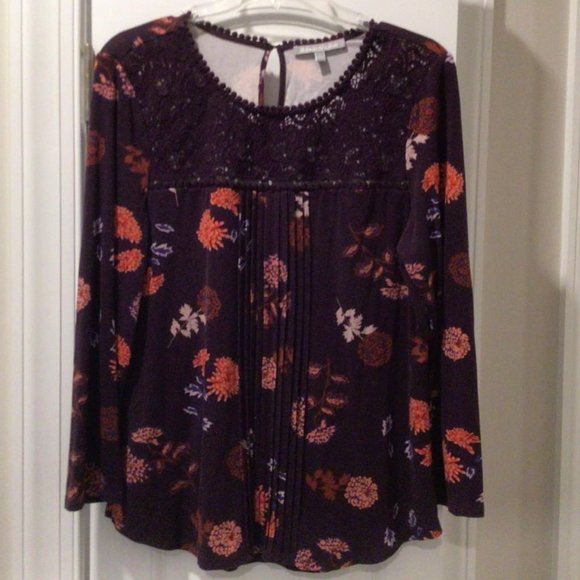 Women's Daniel Rainn long sleeve knit top, Size L - Picture 1 of 4